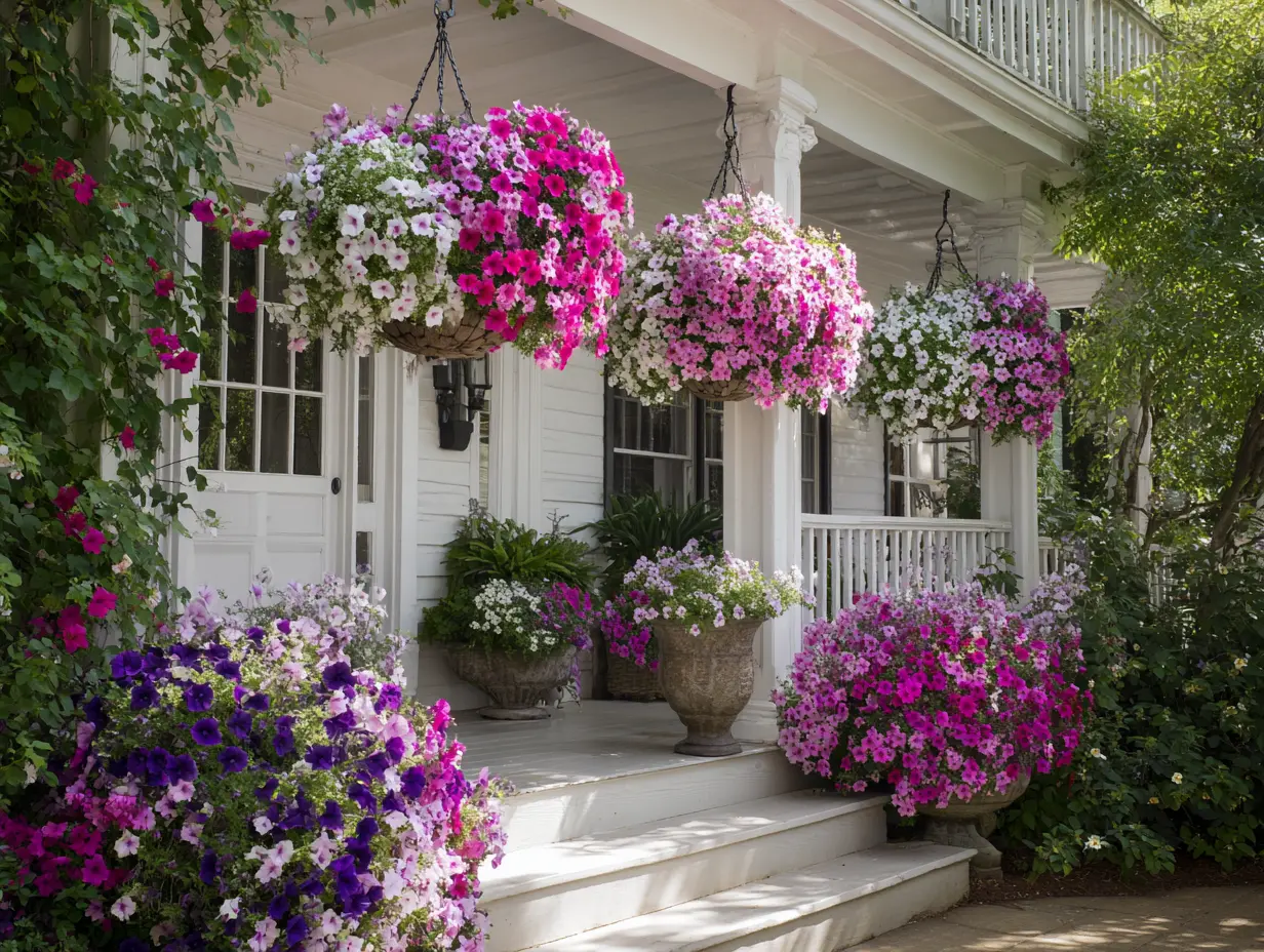 Use Hanging Baskets for Elevated Floral Arrangements