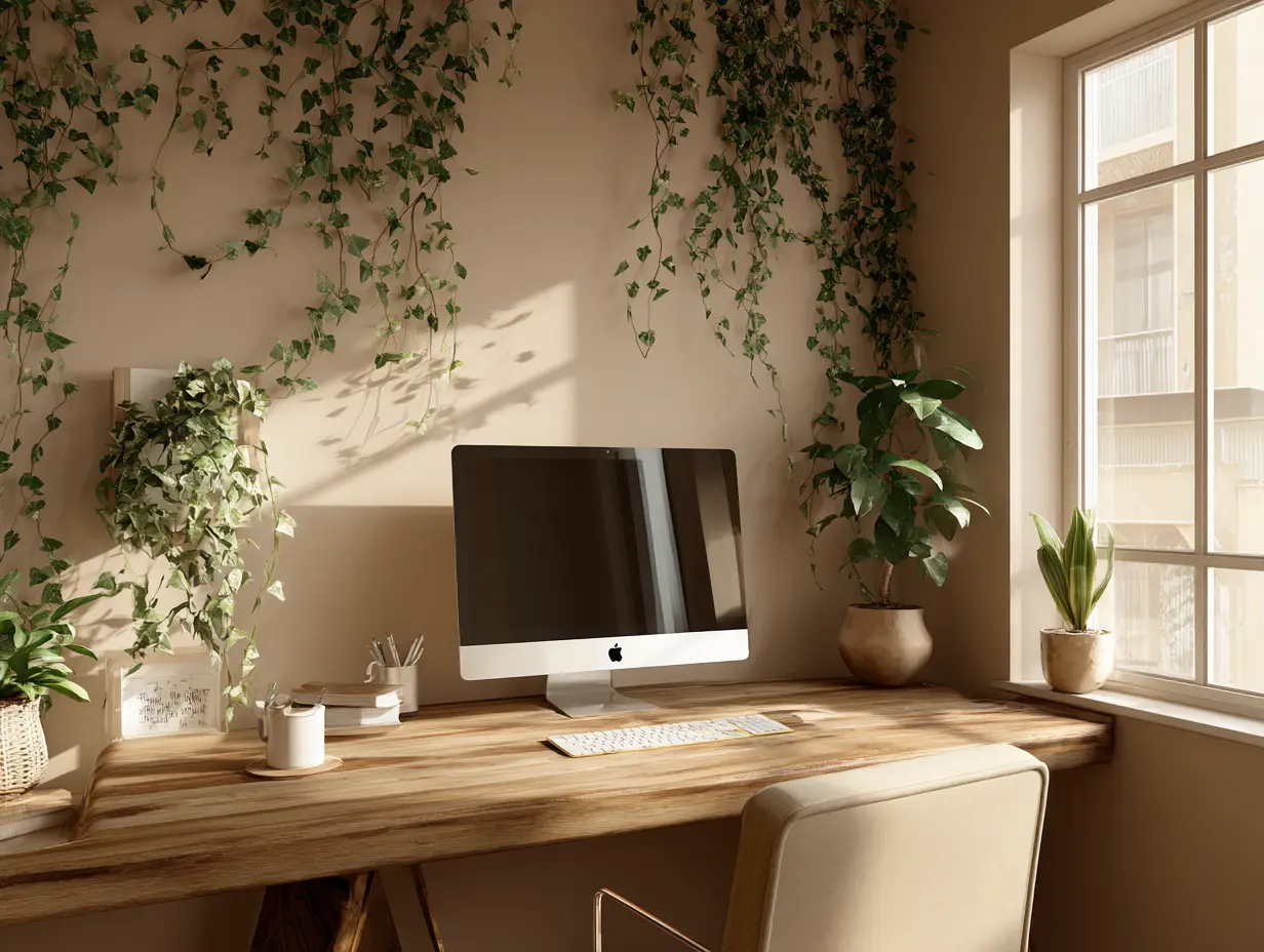 Weave a Vine Plant Along the Edge of Your Desk
