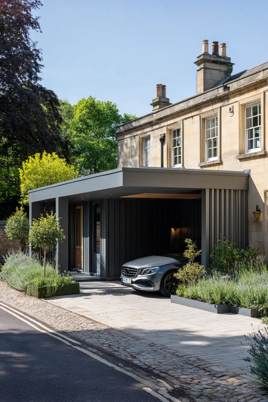 Contemporary Driveway Cover with Clean Lines
