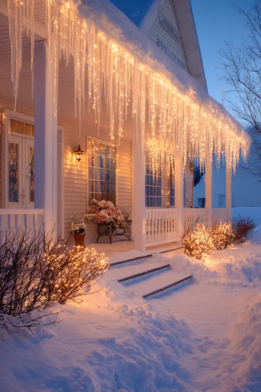 Icicle Lights for a Winter Glow