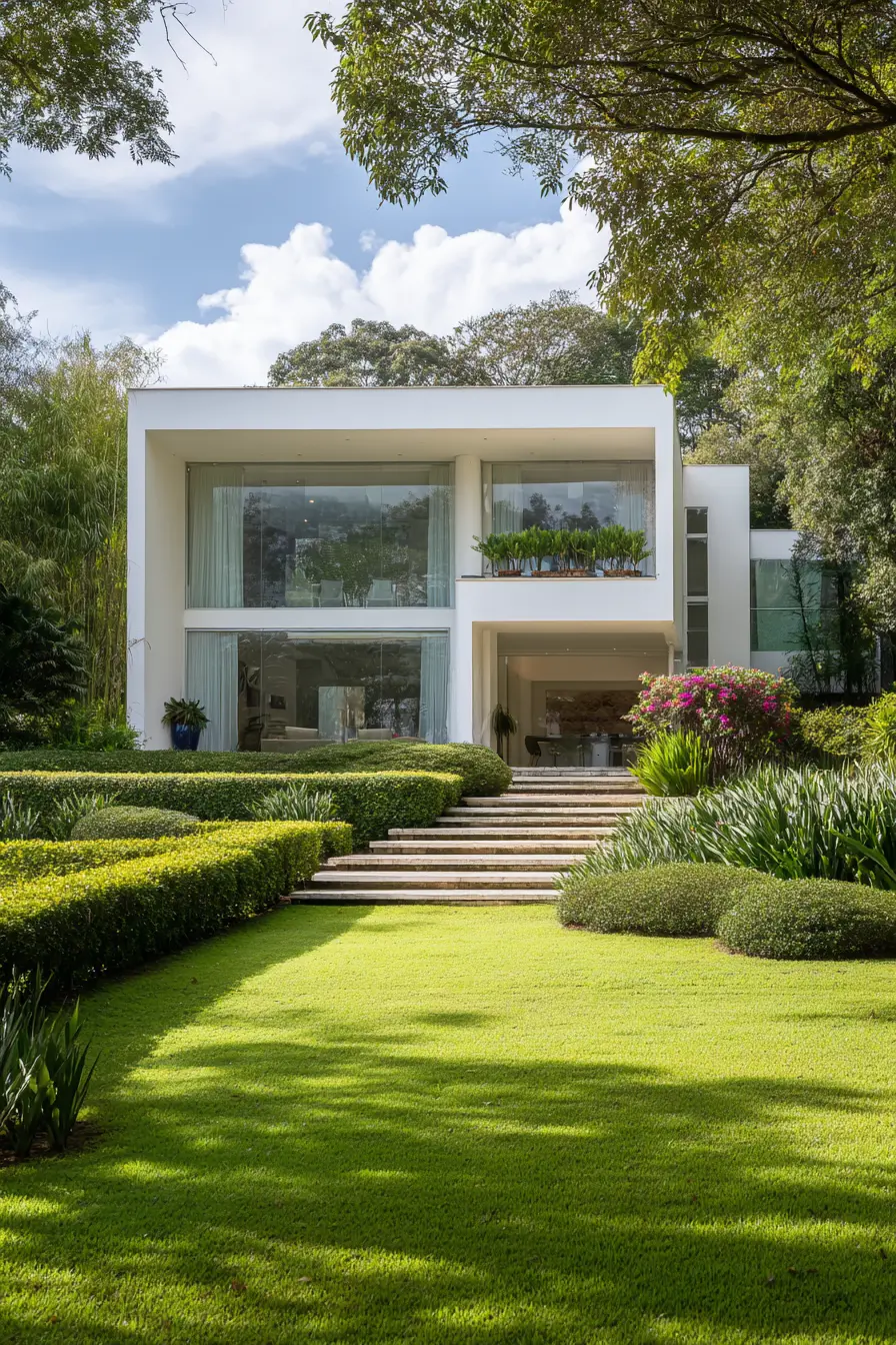 Contemporary Two Story House with Minimalist Design