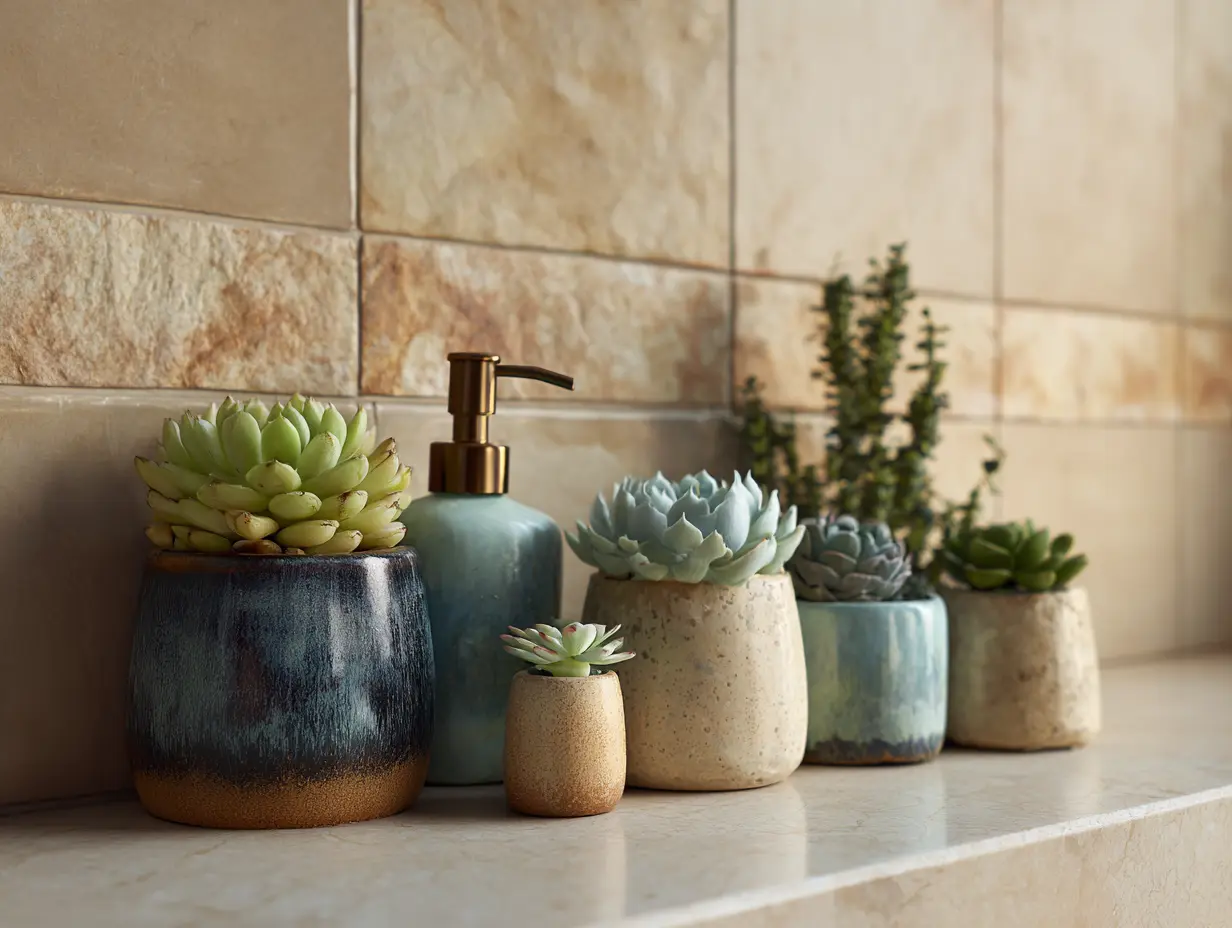 Incorporate Succulents Into Your Bathroom for Decor