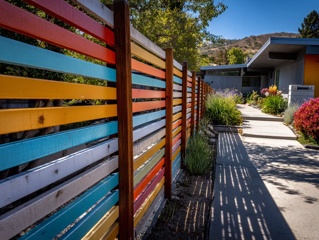 Paint Existing Fences to Create Vibrance