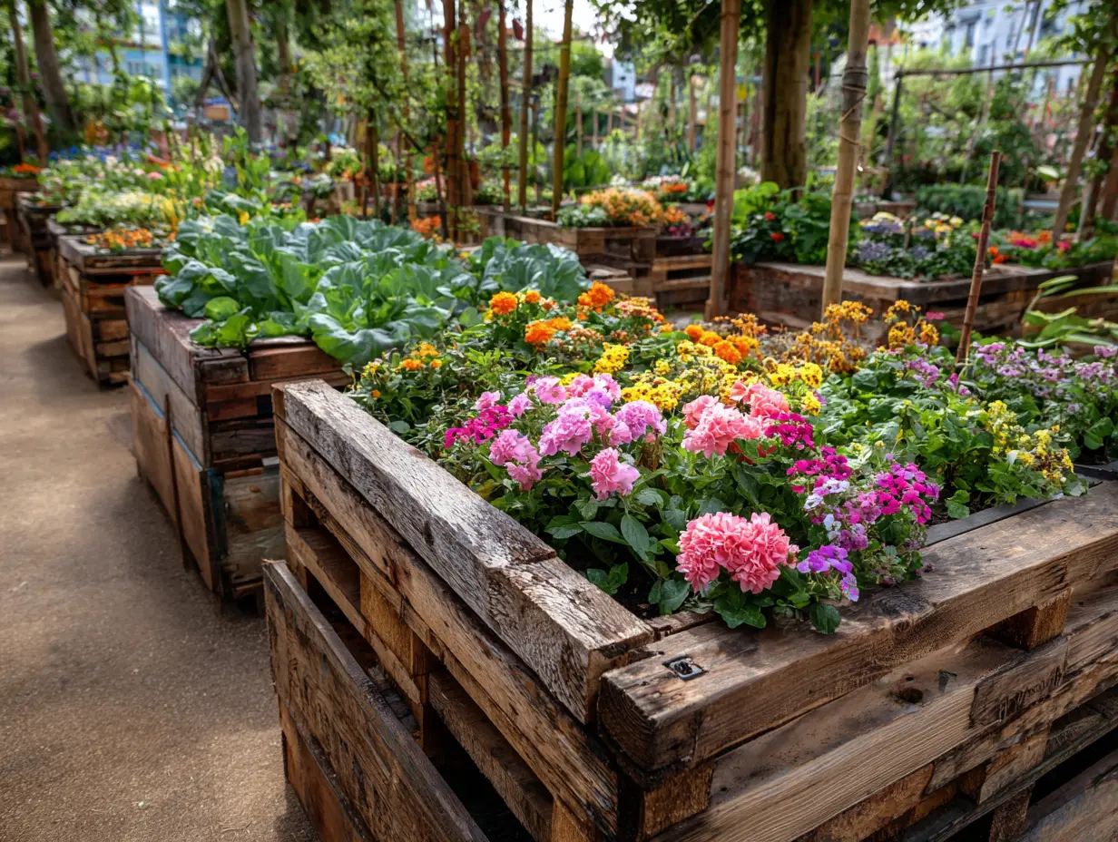 Upcycle Wooden Pallets to Create Eco-Friendly Raised Garden Beds