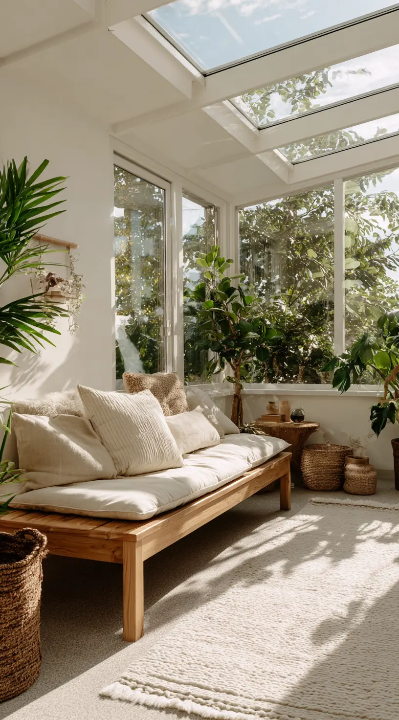Airy Sunroom with Natural Warmth