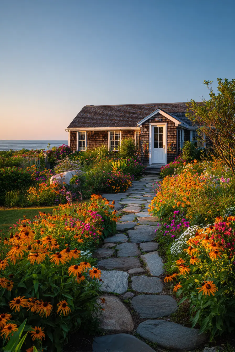 Rustic Cottage with Weathered Shingle Siding