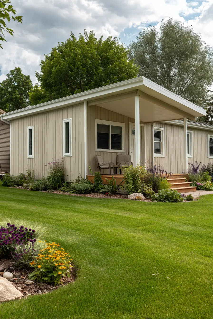 Clean Look with Vertical Vinyl Siding