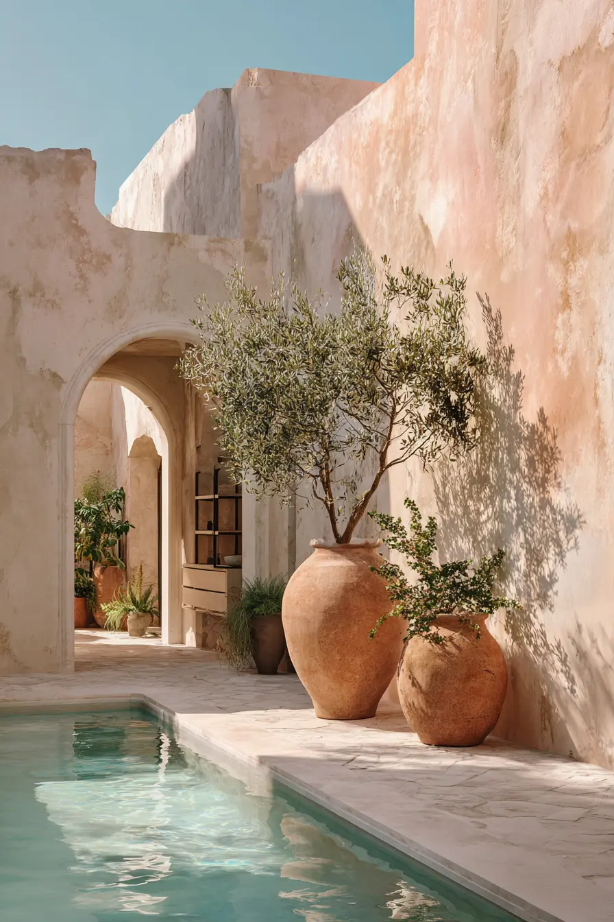 A Small Pool with Timeless Mediterranean Style