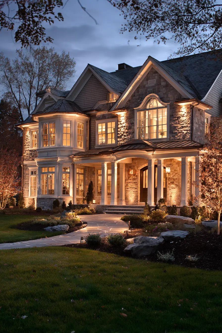Elegant Facade Lighting for Timeless Curb Appeal
