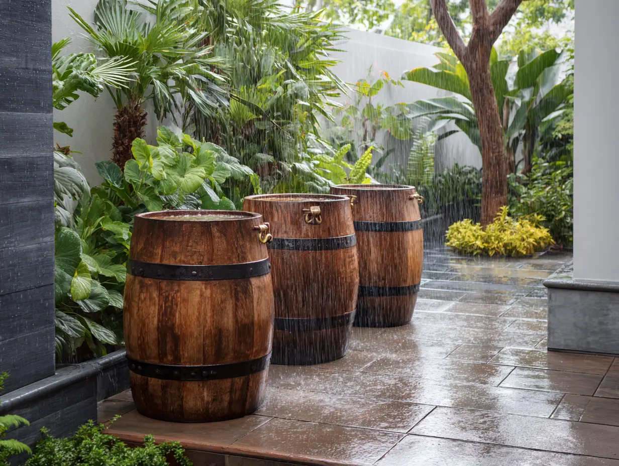 Set Up Rain Barrels to Collect Water for Gardening