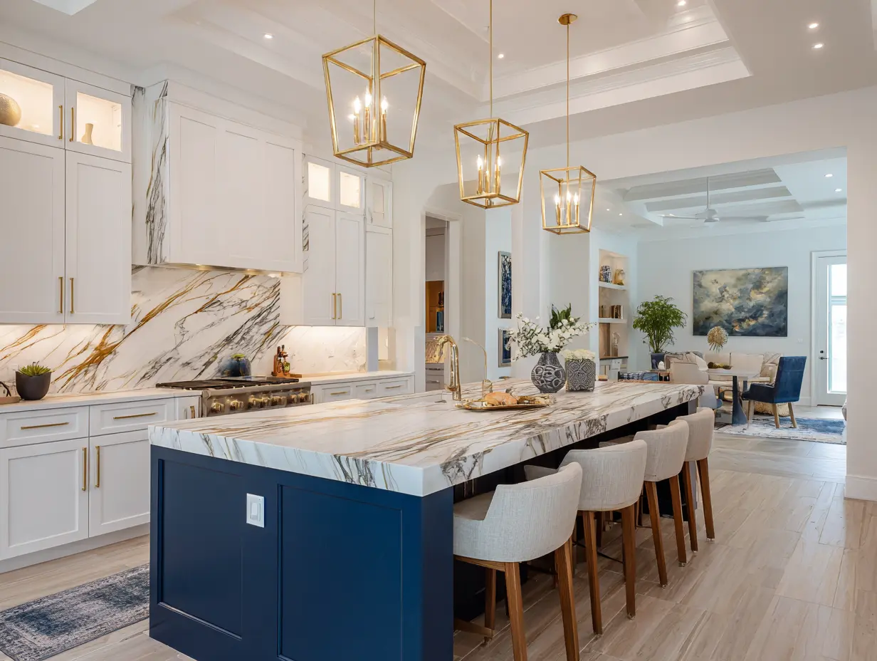 Use a Two-Tone Kitchen Design to Add Contrast and Depth