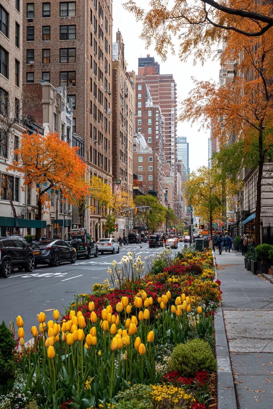 Colorful Tulip Hellstrip for Seasonal Cheer