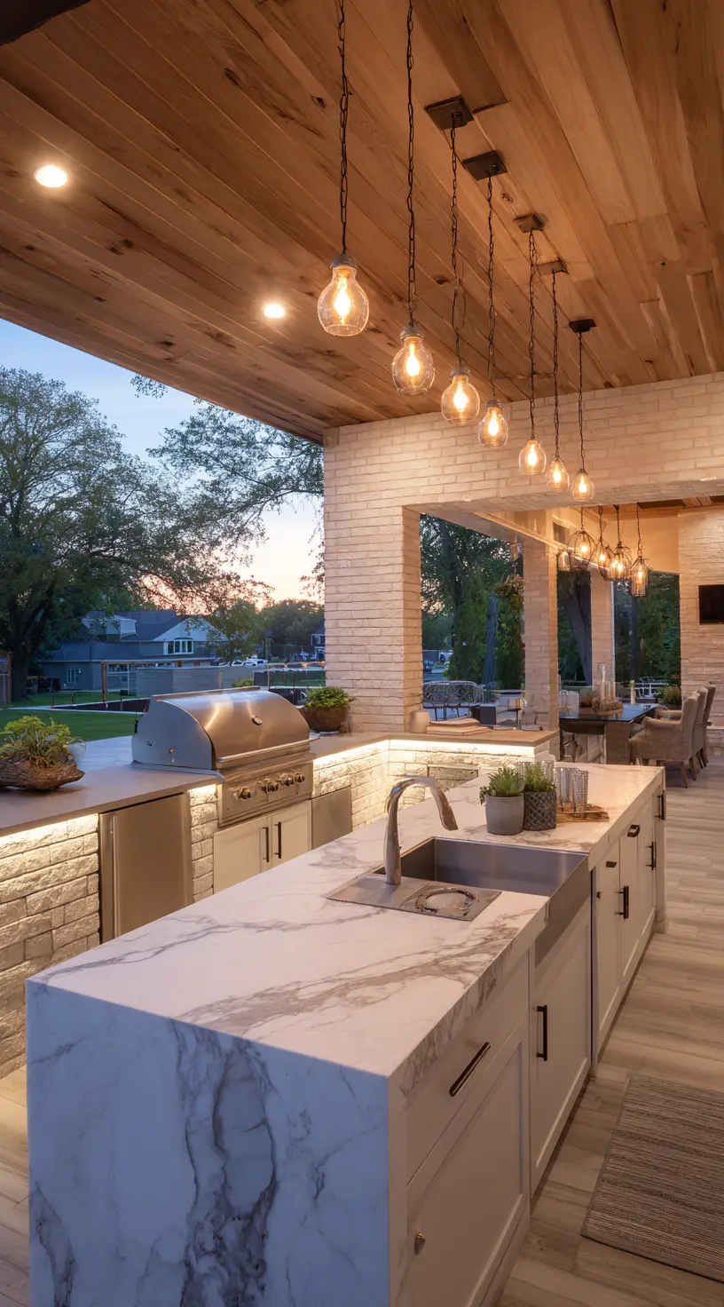 A Kitchen That Glows with Warmth