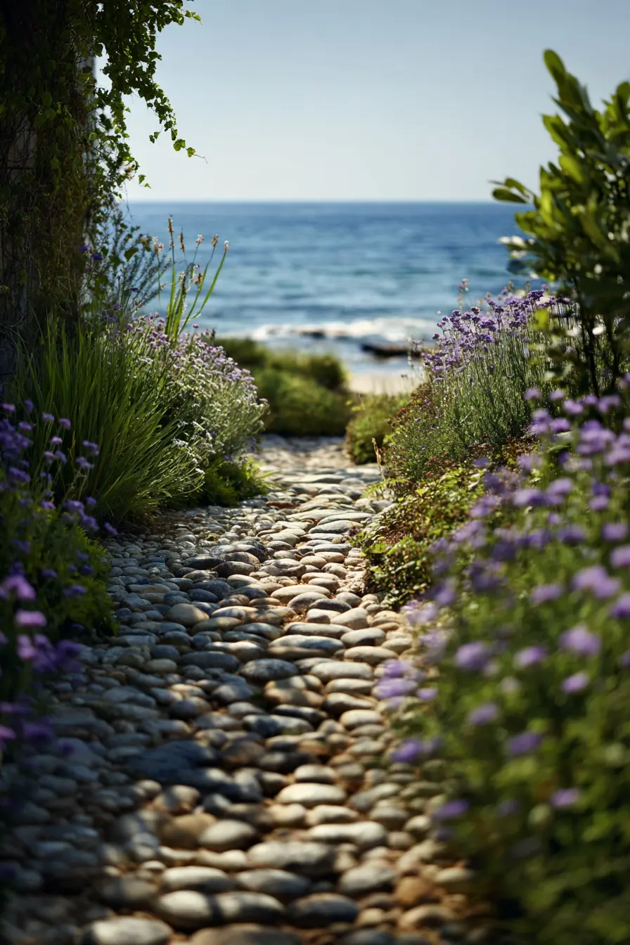 Pebble Stone Pathway to the Sea