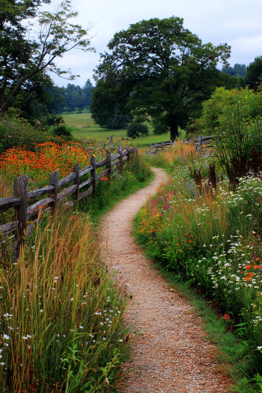 Wildflower Driveway Path