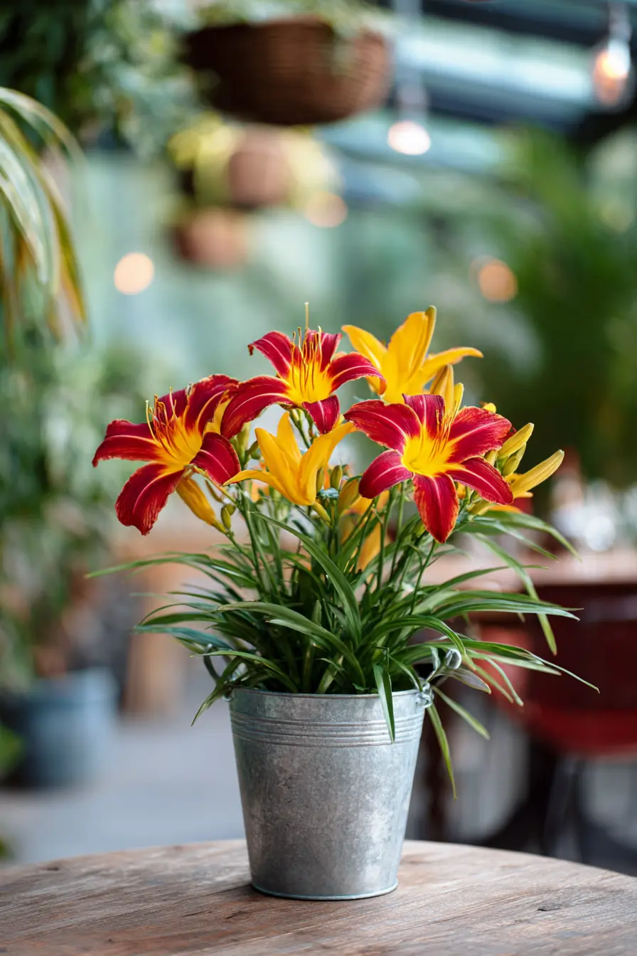 Daylily: Bursting Blooms in Resilient Vessels