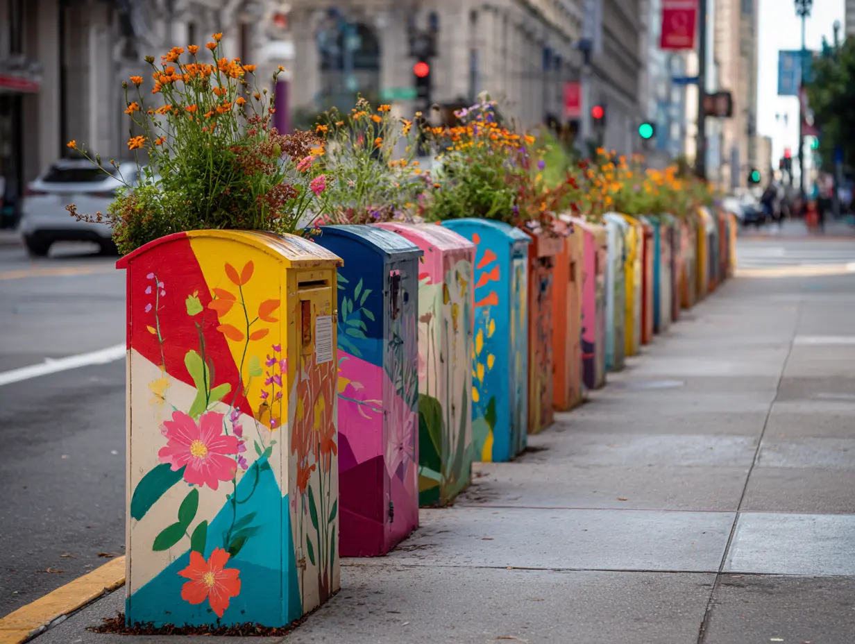 Paint Utility Boxes and Use Them as Vibrant Planters