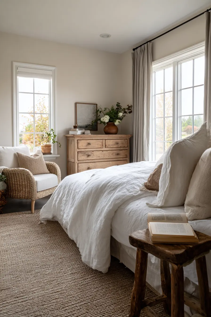 Relaxed Charm in a Nancy Meyers Bedroom