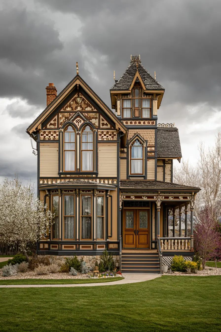 Victorian Elegance with Ornate Siding Details