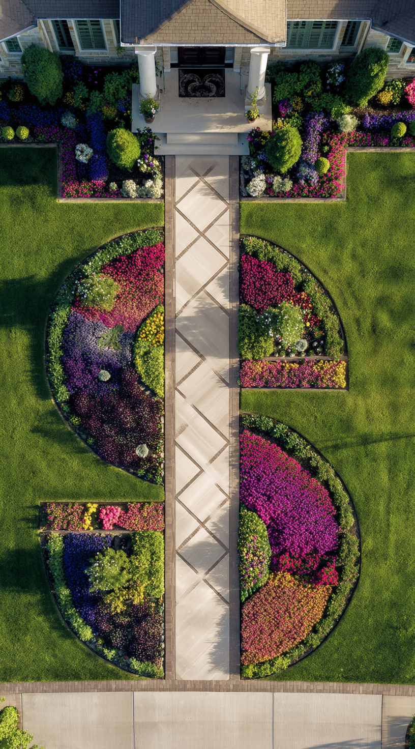 Golden Ratio Geometry in Front Yard Design