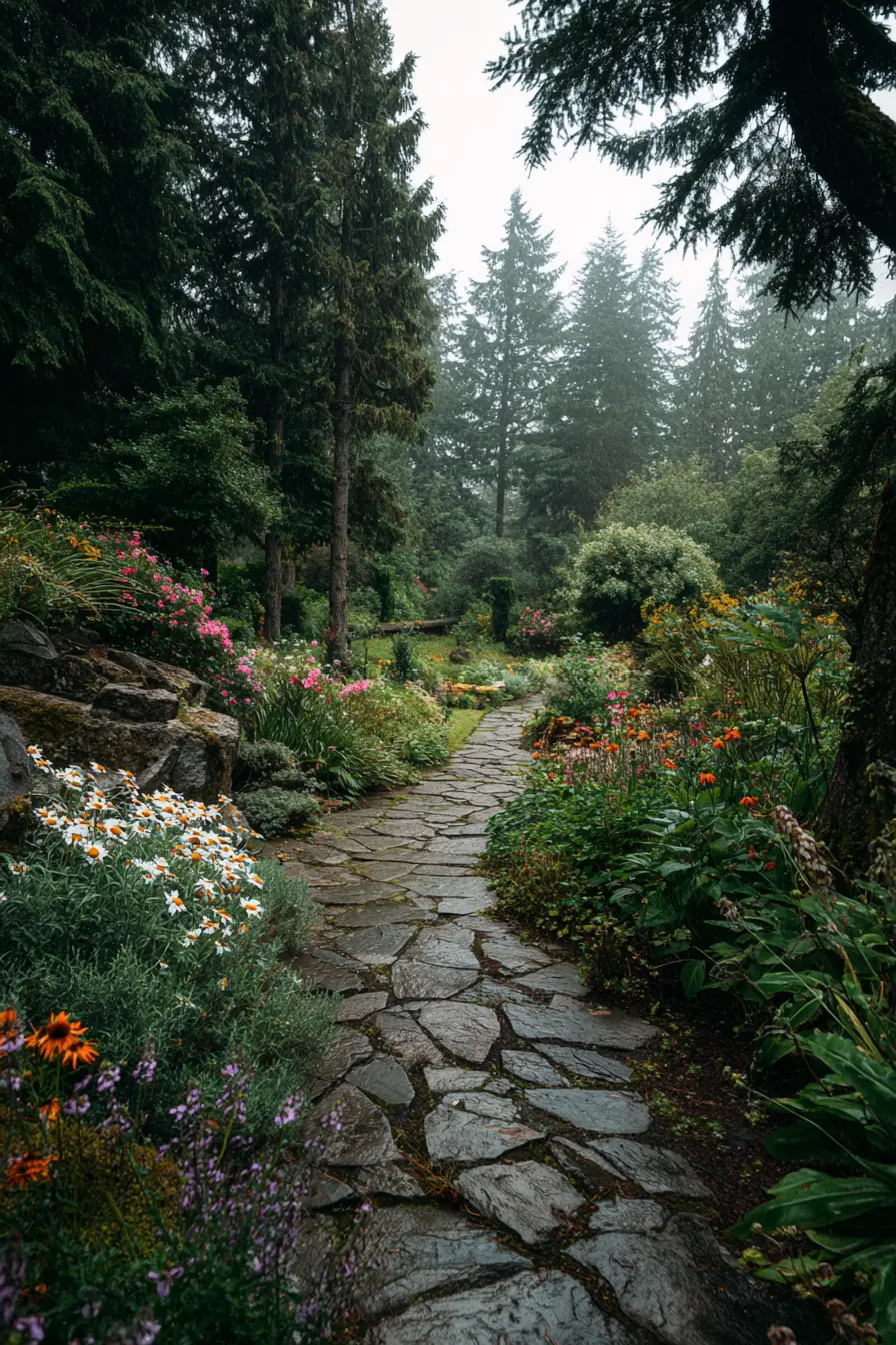 Natural Stone Garden Path