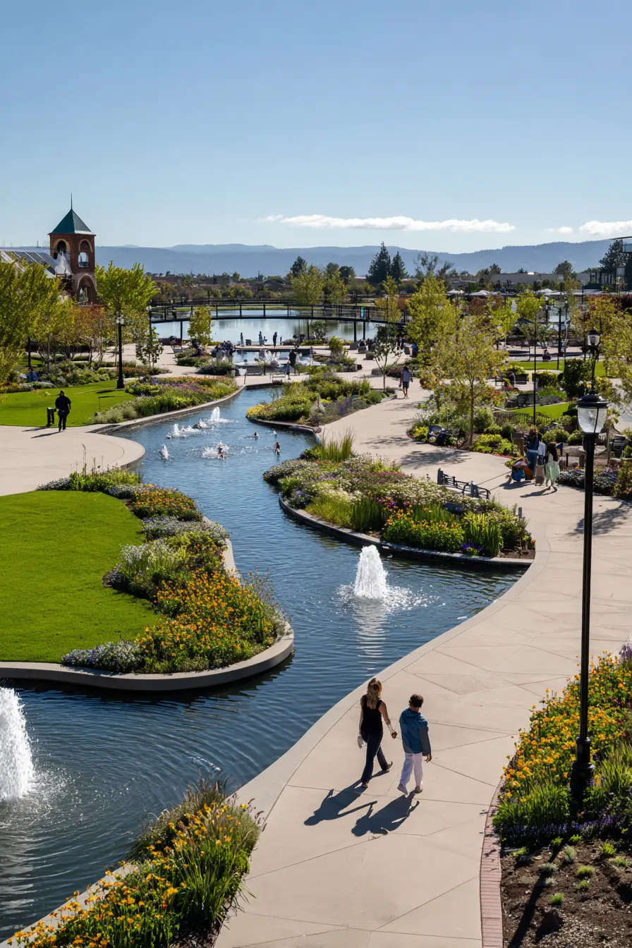 Water Feature Park Strip