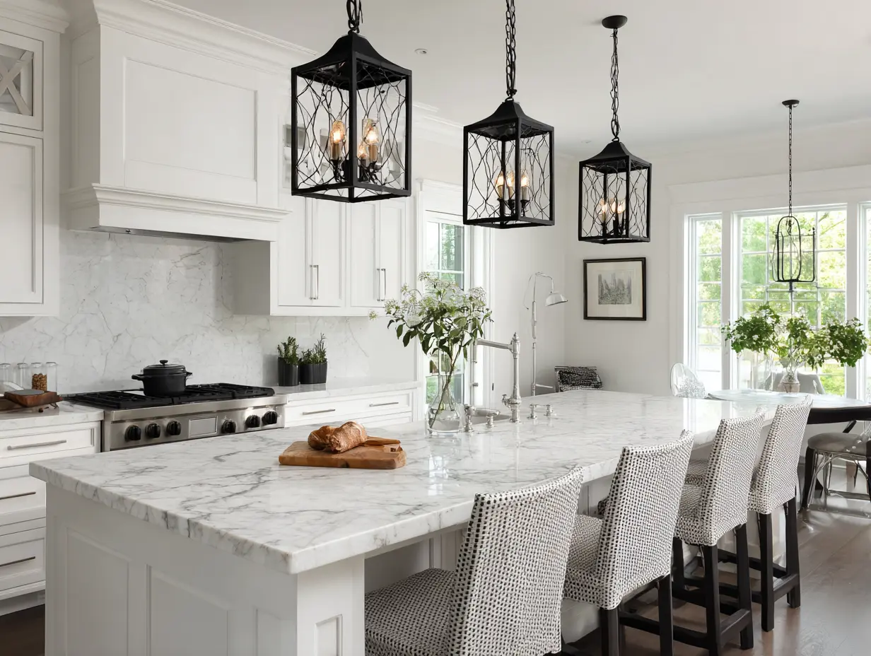 Incorporate Vintage Elements Like Rustic Pendant Lights
