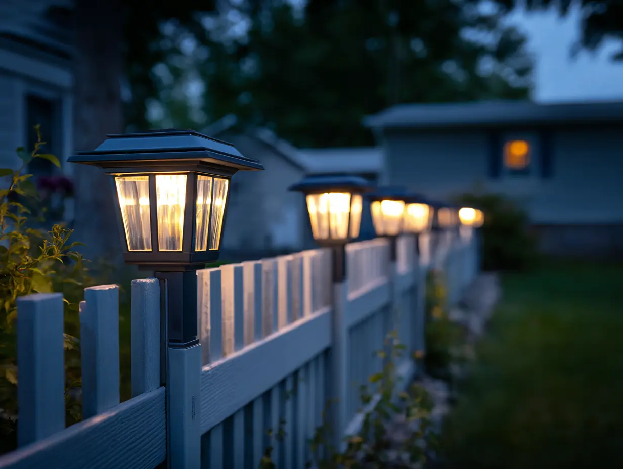 Install Solar Fence Lights