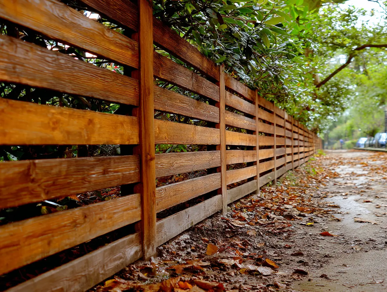 Line Up Several Pallets to Create a Private Fence