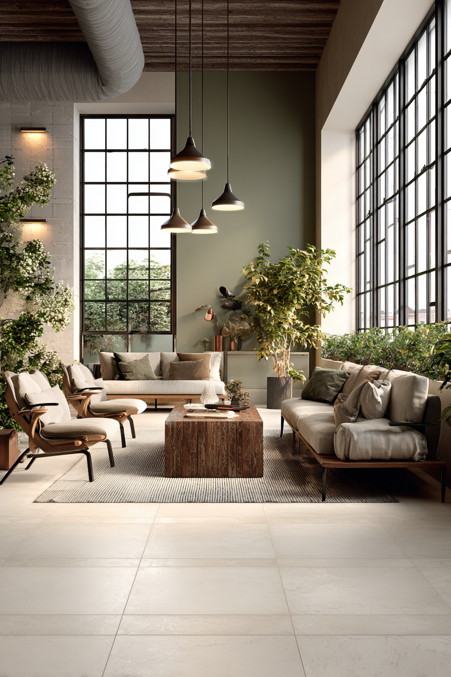 Earthy Greens with Natural Warmth