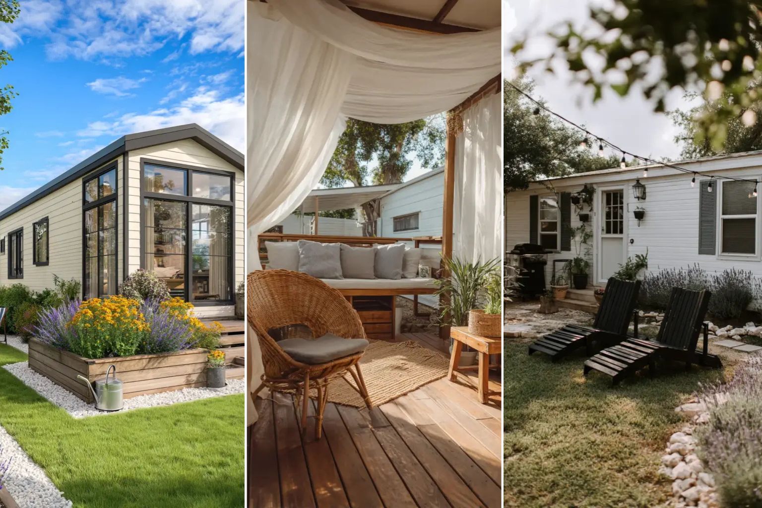 How to Create a Cozy Outdoor Space for Your Mobile Home on a Budget