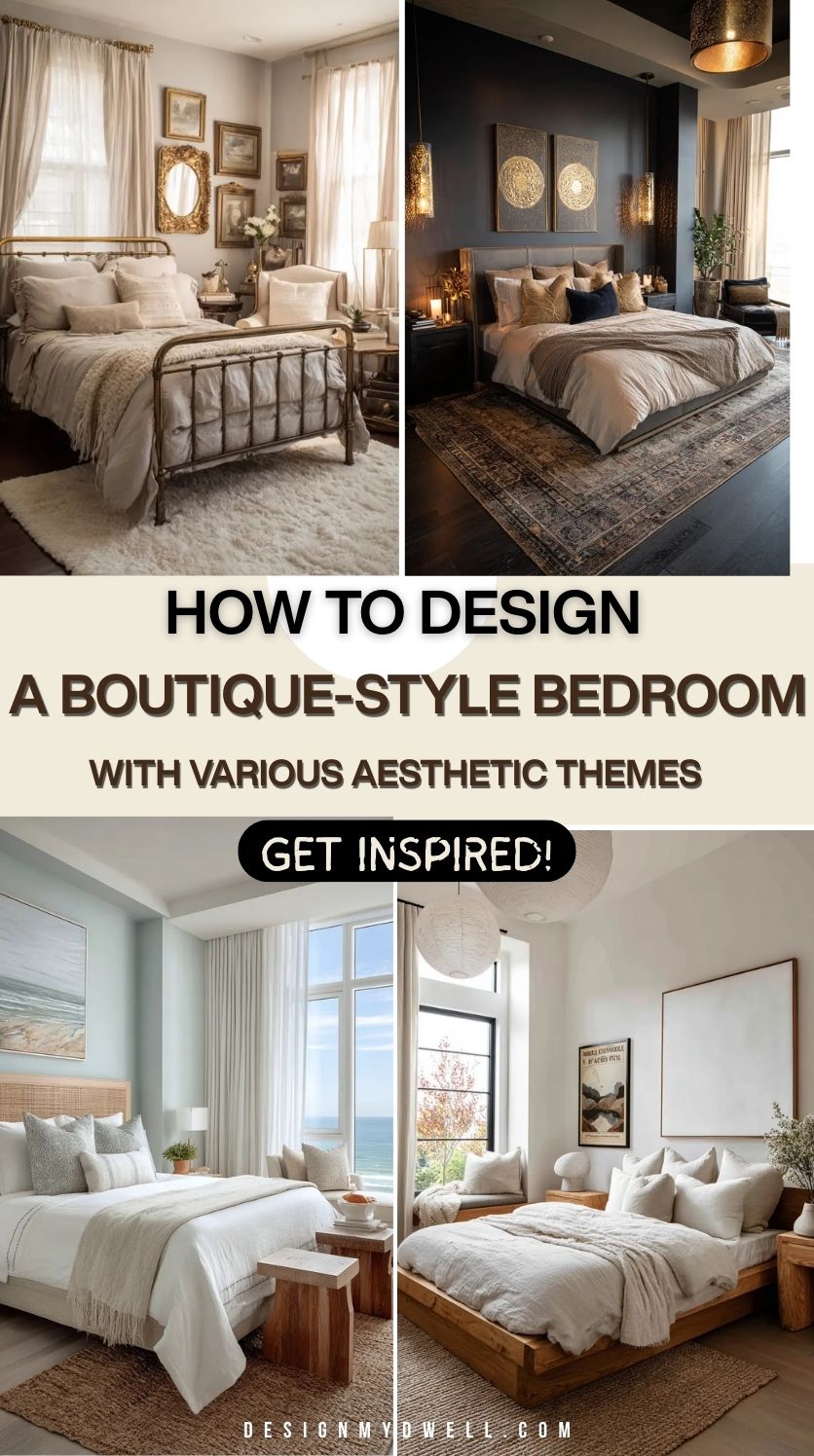 How to Design a Boutique-Style Bedroom with Various Aesthetic Themes
