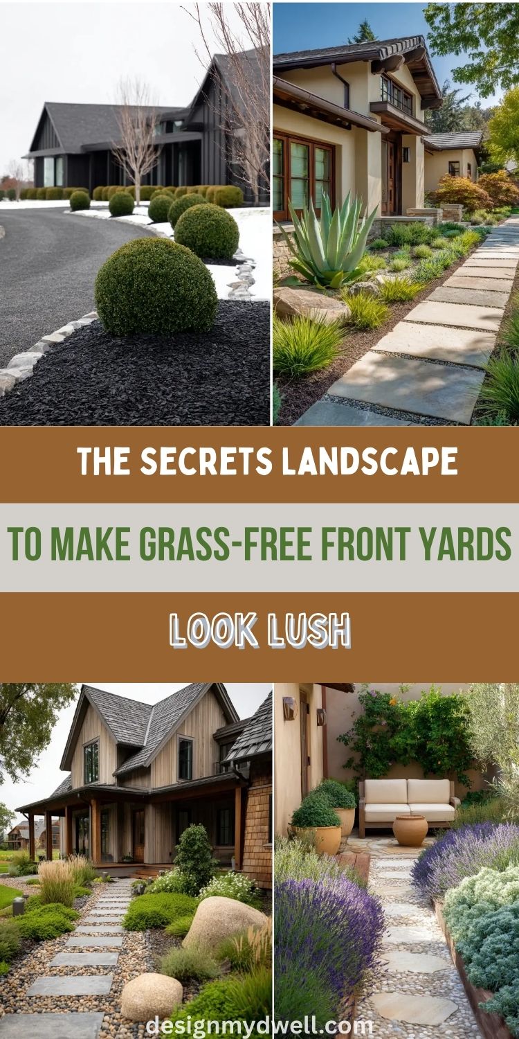 The Secrets Landscape Designers Use to Make Grass-Free Front Yards Look Lush