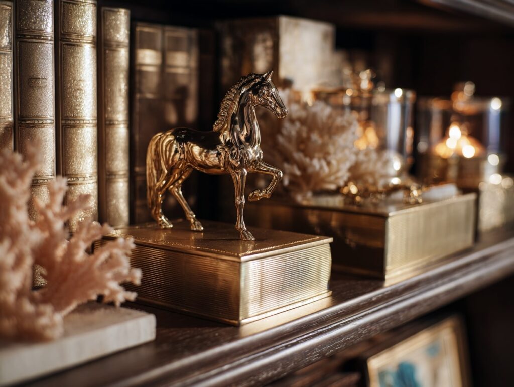 Luxe Accents with Golden Charm