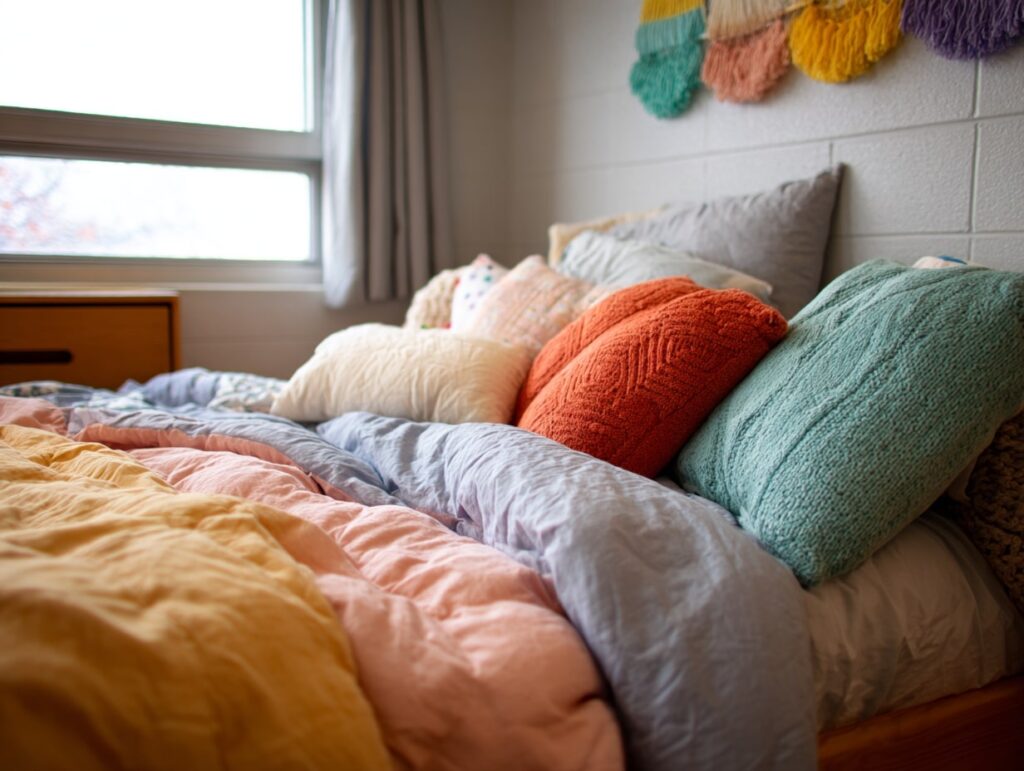 Colorful Comfort with Layered Textures

