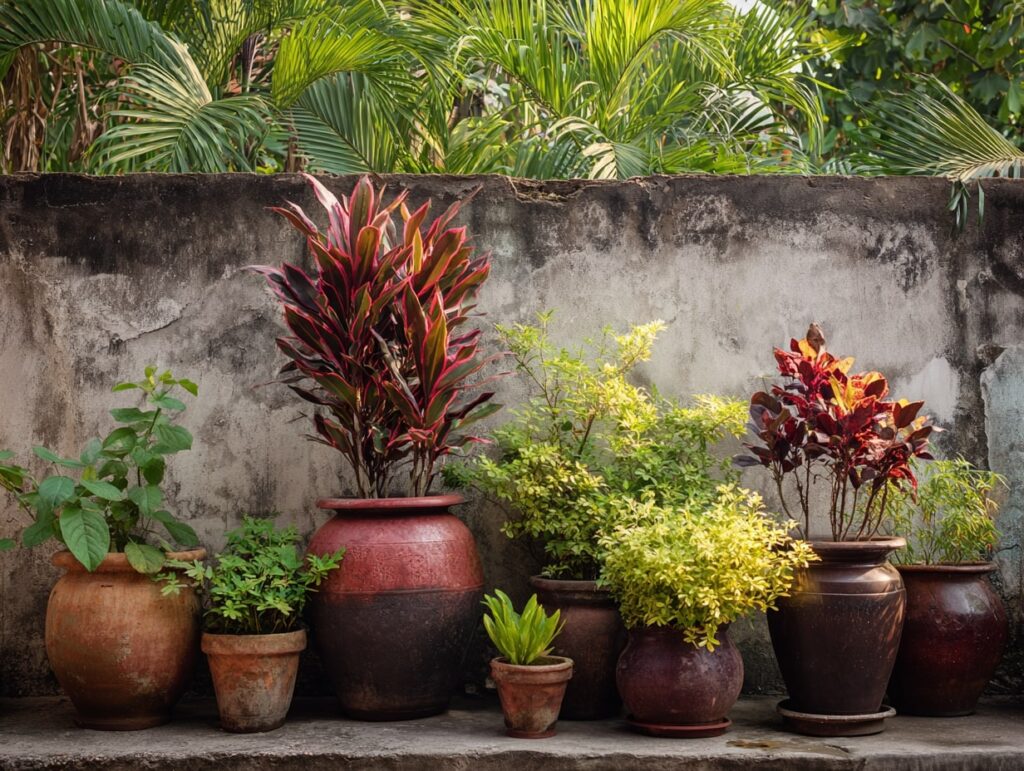 Rustic Potted Garden for Small Spaces
