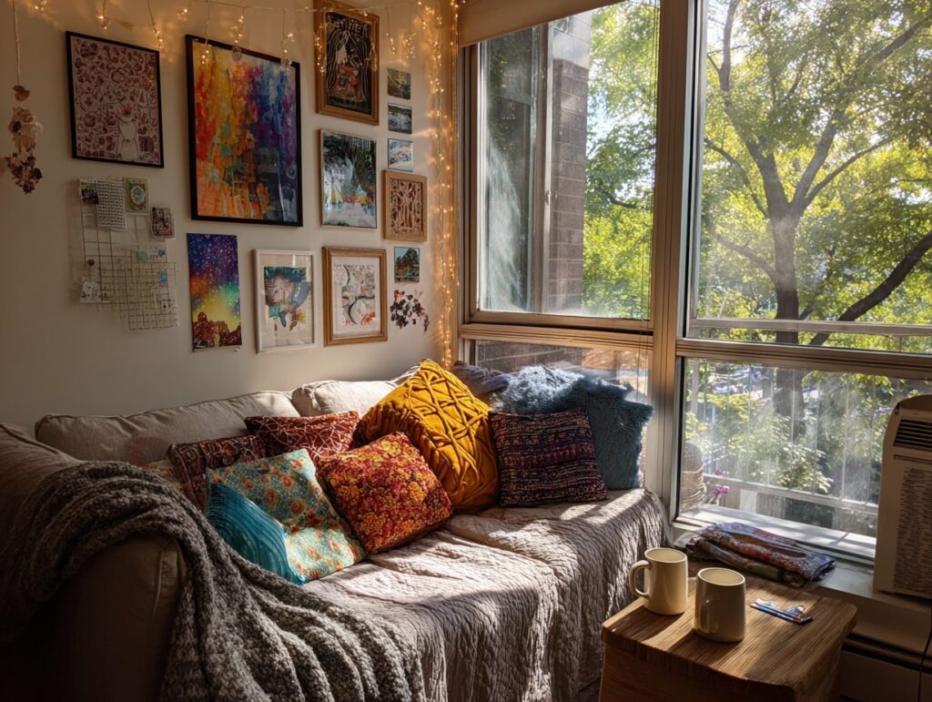 Bright and Eclectic Window Corner

