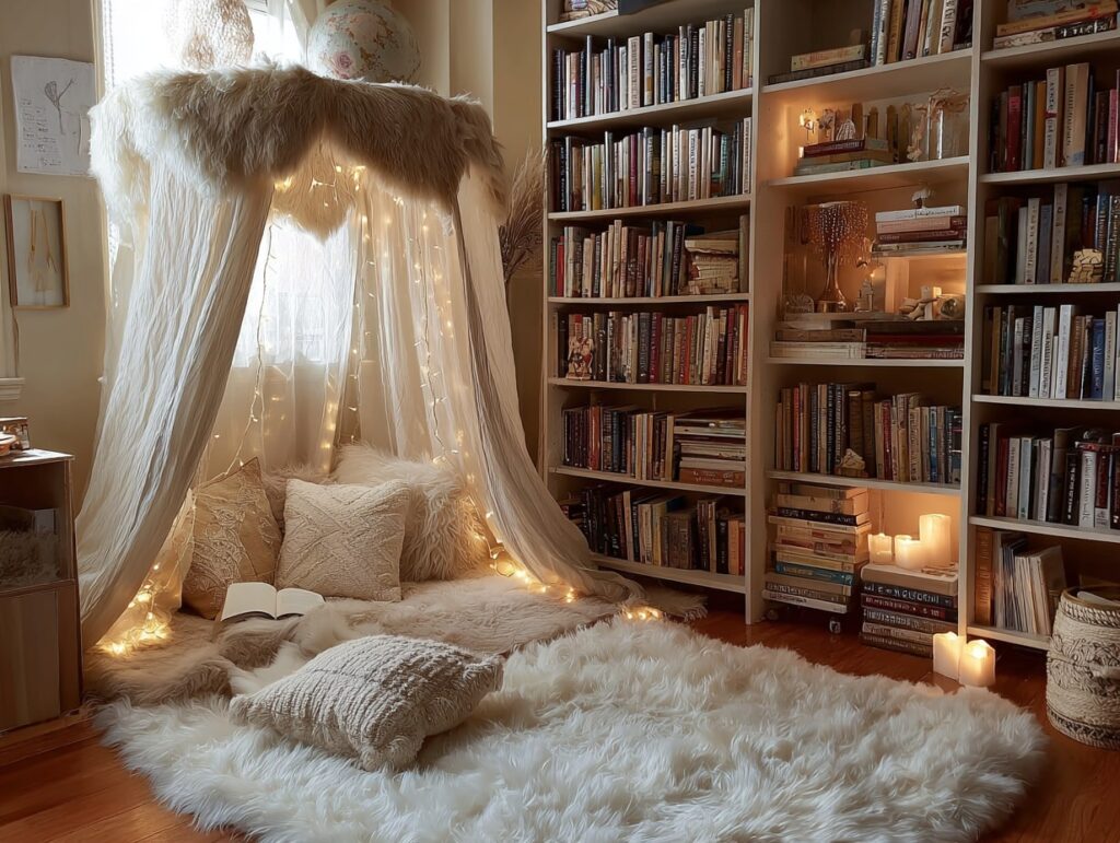 Whimsical Canopy Reading Nook