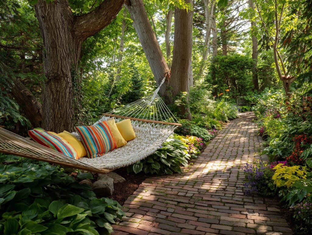 Cozy Hammock Retreat in the Garden

