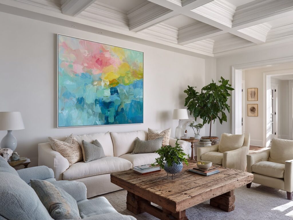 Vibrant Art Meets Relaxed Elegance

