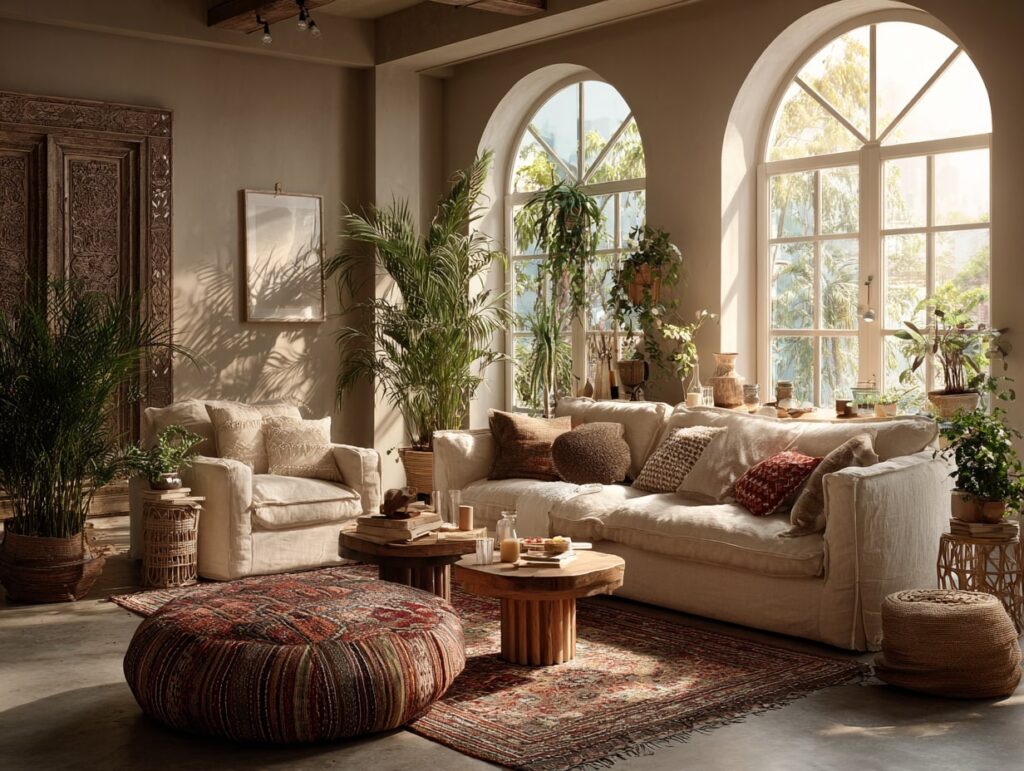 Sunlit Serenity with Earthy Textures

