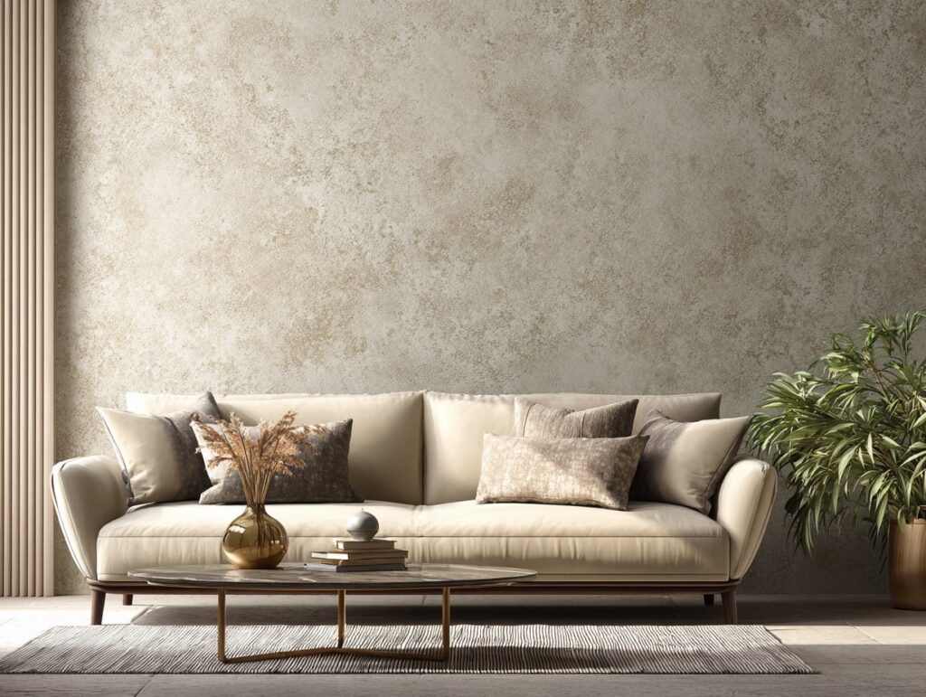 Modern Beige Living with Subtle Texture