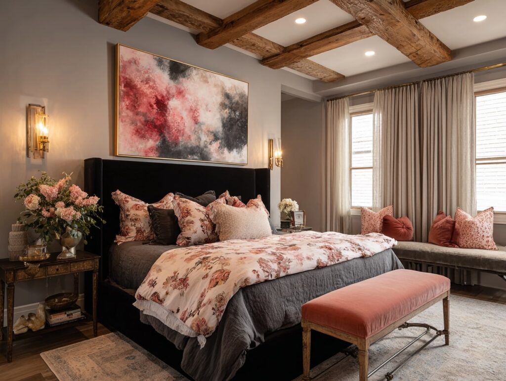 Rustic Elegance with Pink Accents

