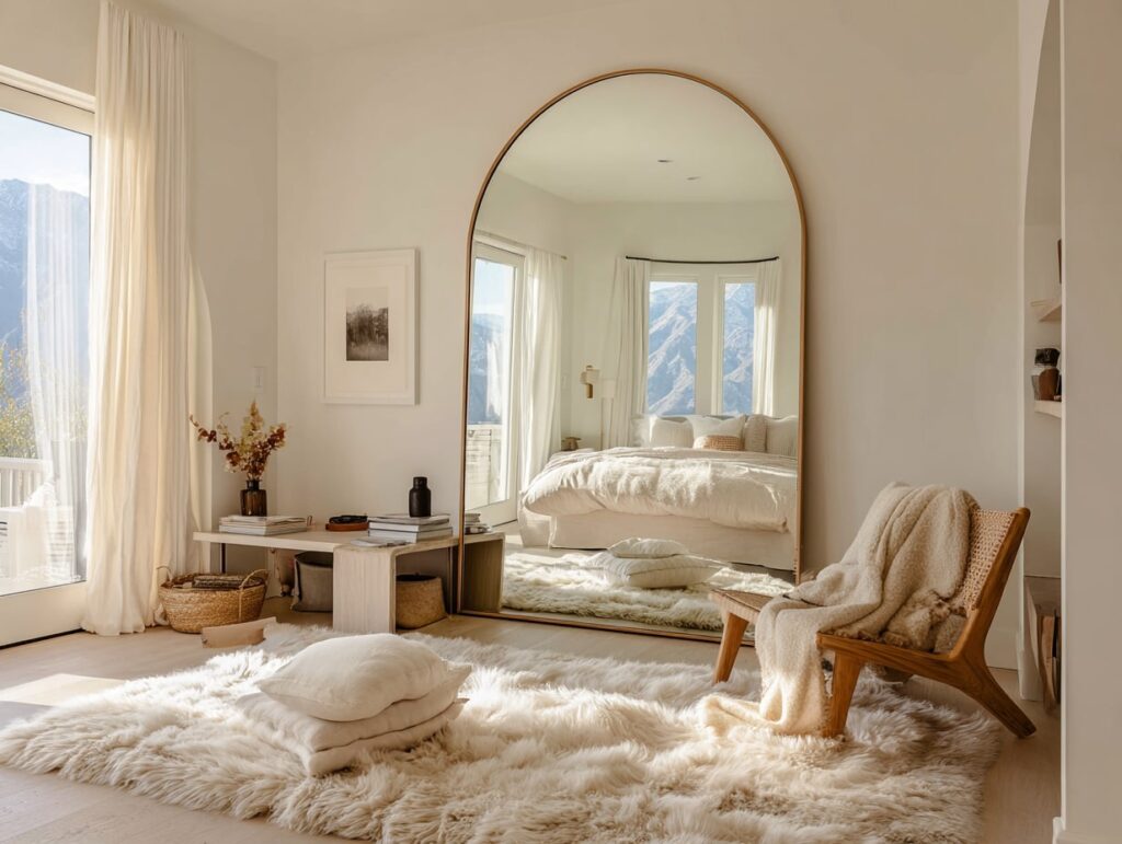 Brighten a Room with a Large Mirror

