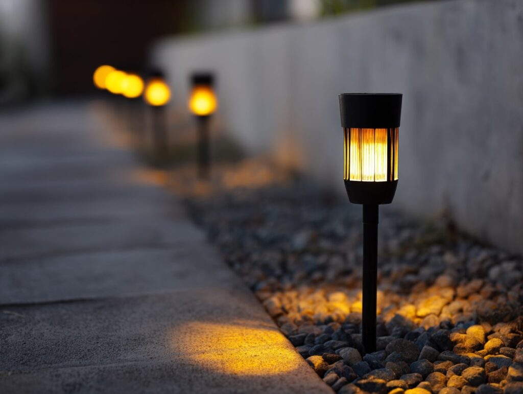 Solar Path Lights for Evening Ambience

