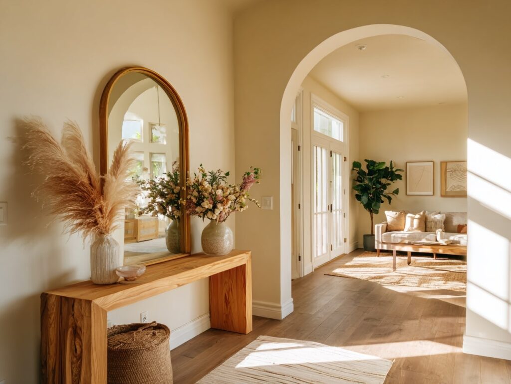 Brighten an Entryway with Warm Accents