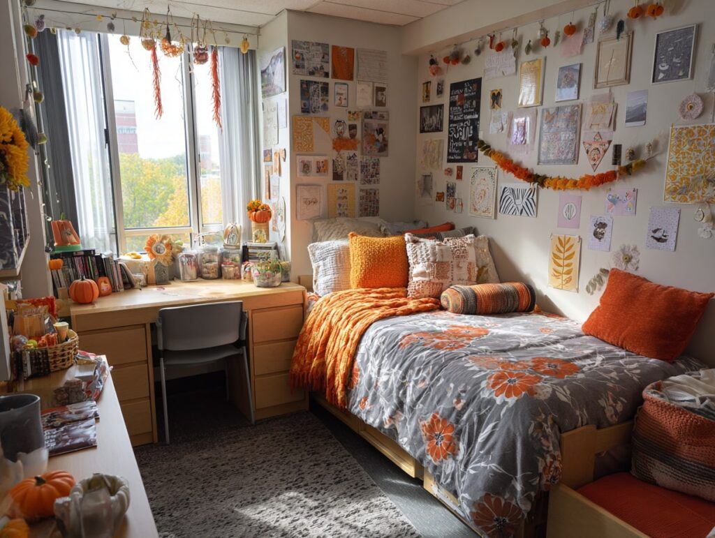 Autumn Warmth with Creative Wall Decor

