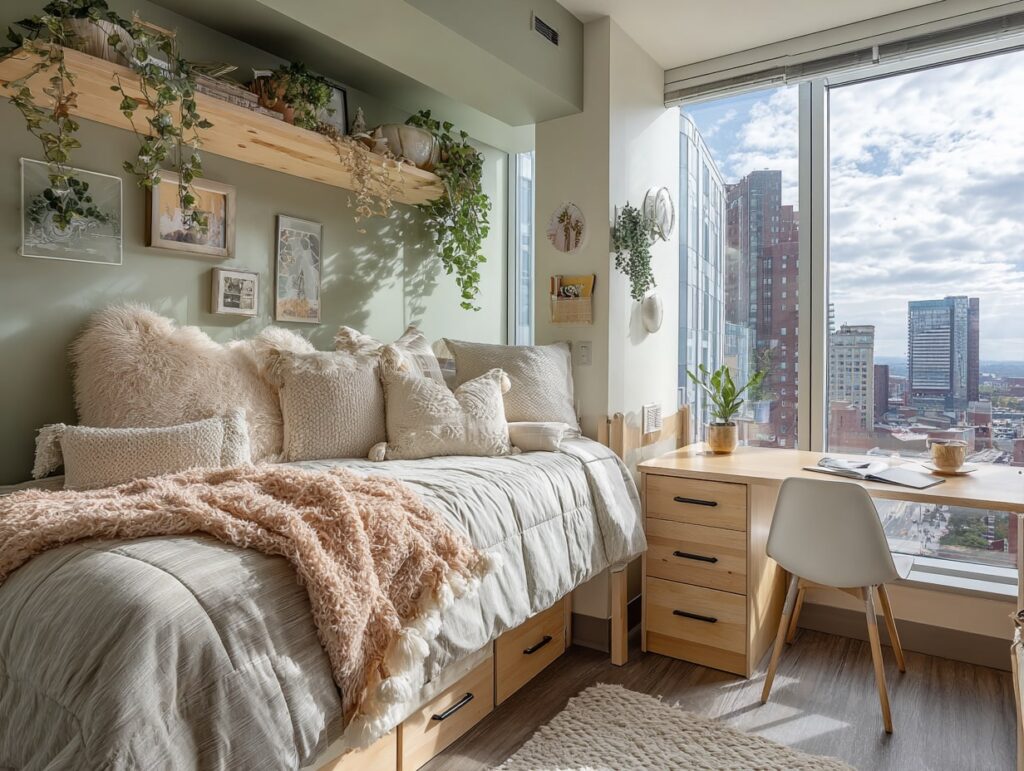 Fresh Greens and Soft Neutrals

