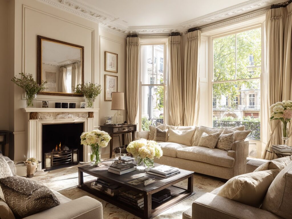 Classic Beige Living with Timeless Elegance

