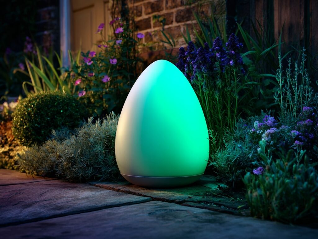Glowing Egg Light for a Festive Garden Corner